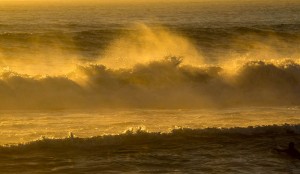 93. Heavy seas at dusk, Imperial Beach, CA-L
